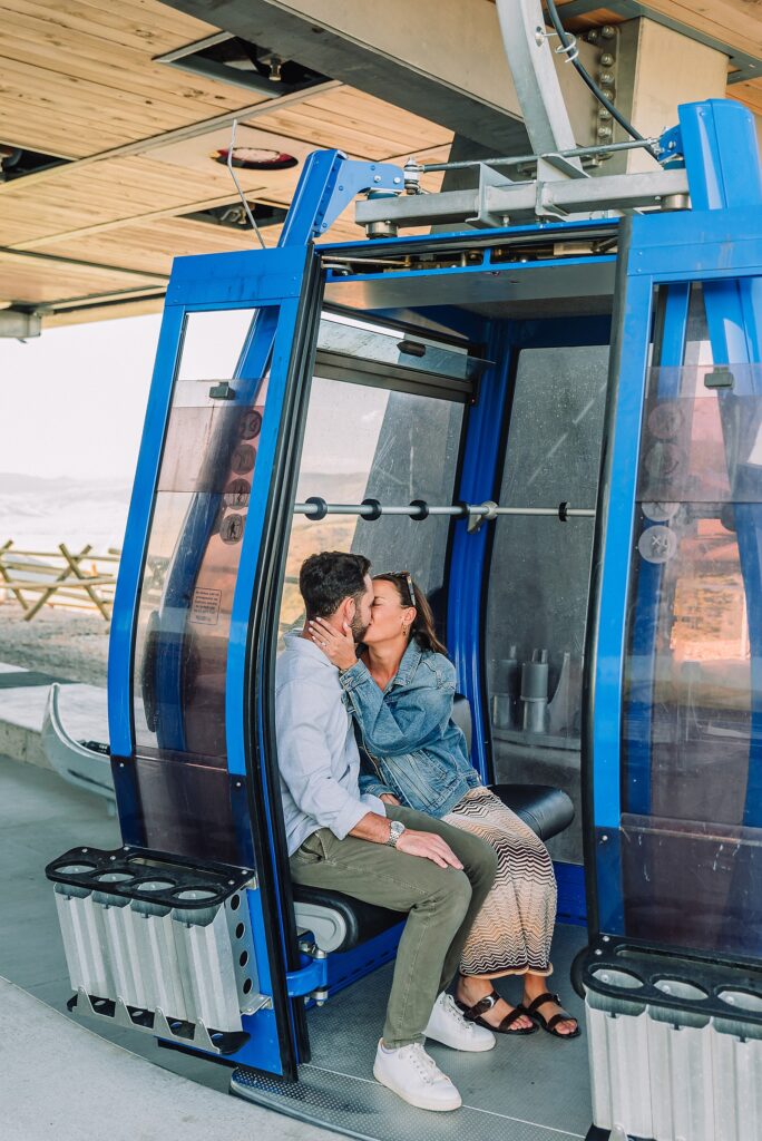 summer mountain proposal Jackson Hole Jackson Hole surprise proposal ideas Teton mountain range engagement pictures snow king mountain proposal photography