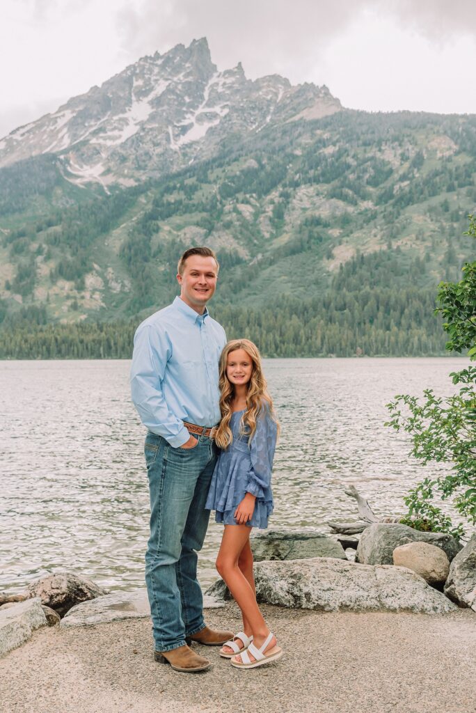 Jenny Lake elopement photos with family Jenny Lake stone staircase wedding photos Grand Teton National Park intimate wedding photography Jackson Hole elopement photographer for families Tetons Elopement Photographer