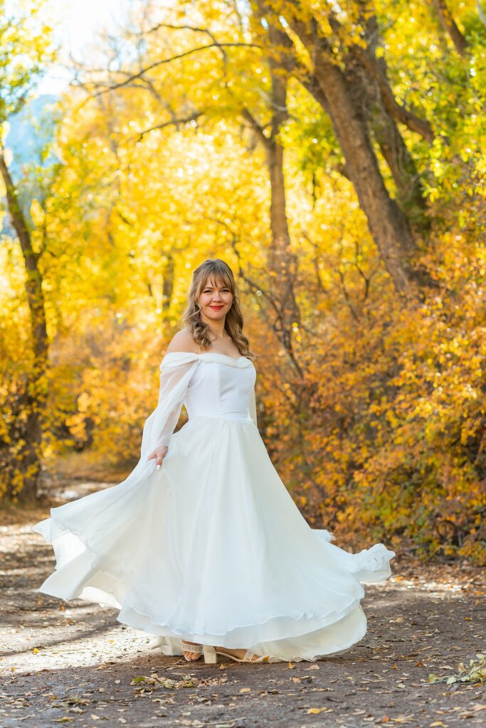 vintage wedding dress fall photography Utah autumn wedding couple portraits Utah fall foliage wedding couple portraits Southern Utah Wedding Photographer Fall Wedding Photography Utah Salt Lake Wedding Photographer
