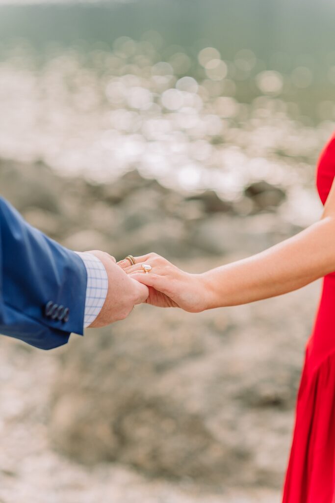 Grand Teton National Park engagement photos Jenny Lake engagement session Wyoming dressy engagement session outfit ideas Couple poses ideas What to wear for your engagement session