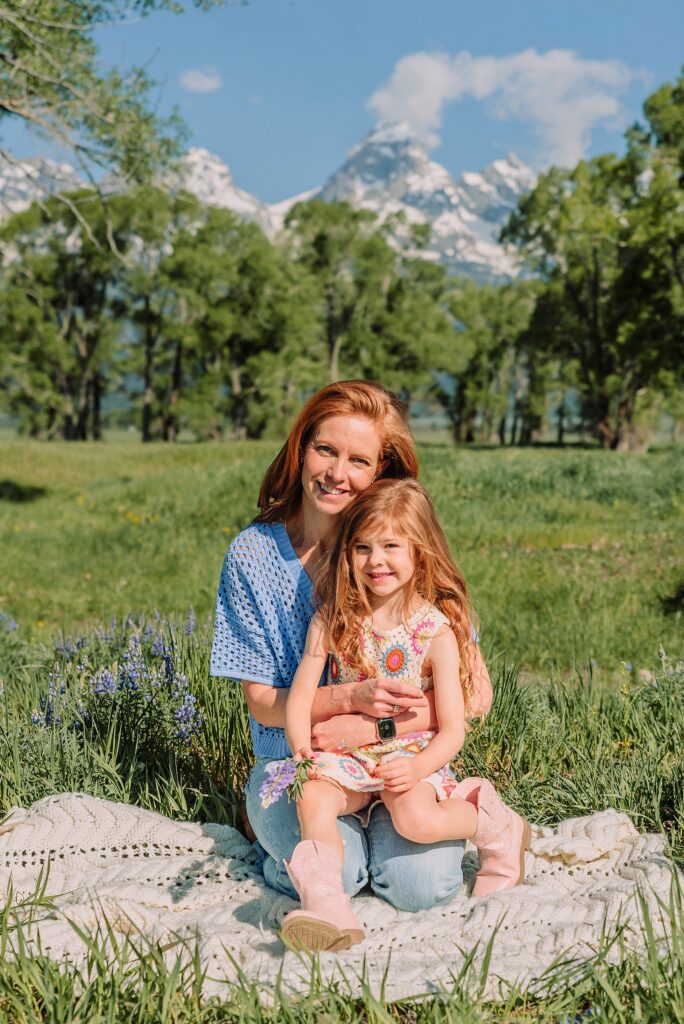 Grand Teton family photographer Mormon Row Mormon Row lupine family session Jackson Hole family photographer summer best time for family photos Grand Tetons Grand Tetons mountain backdrop family photos