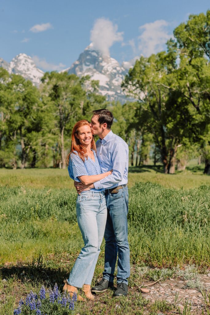 Grand Teton family photographer Mormon Row Mormon Row lupine family session Jackson Hole family photographer summer best time for family photos Grand Tetons Grand Tetons mountain backdrop family photos